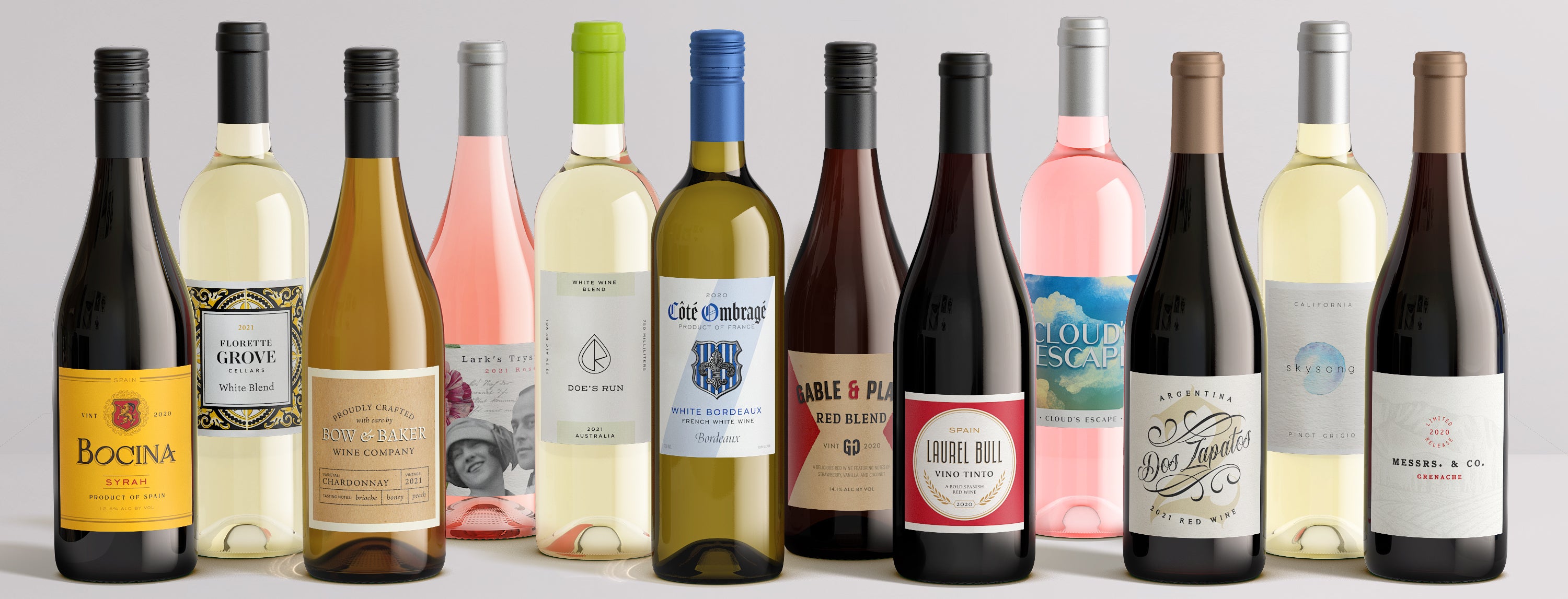 12 bottle red white rosé wine