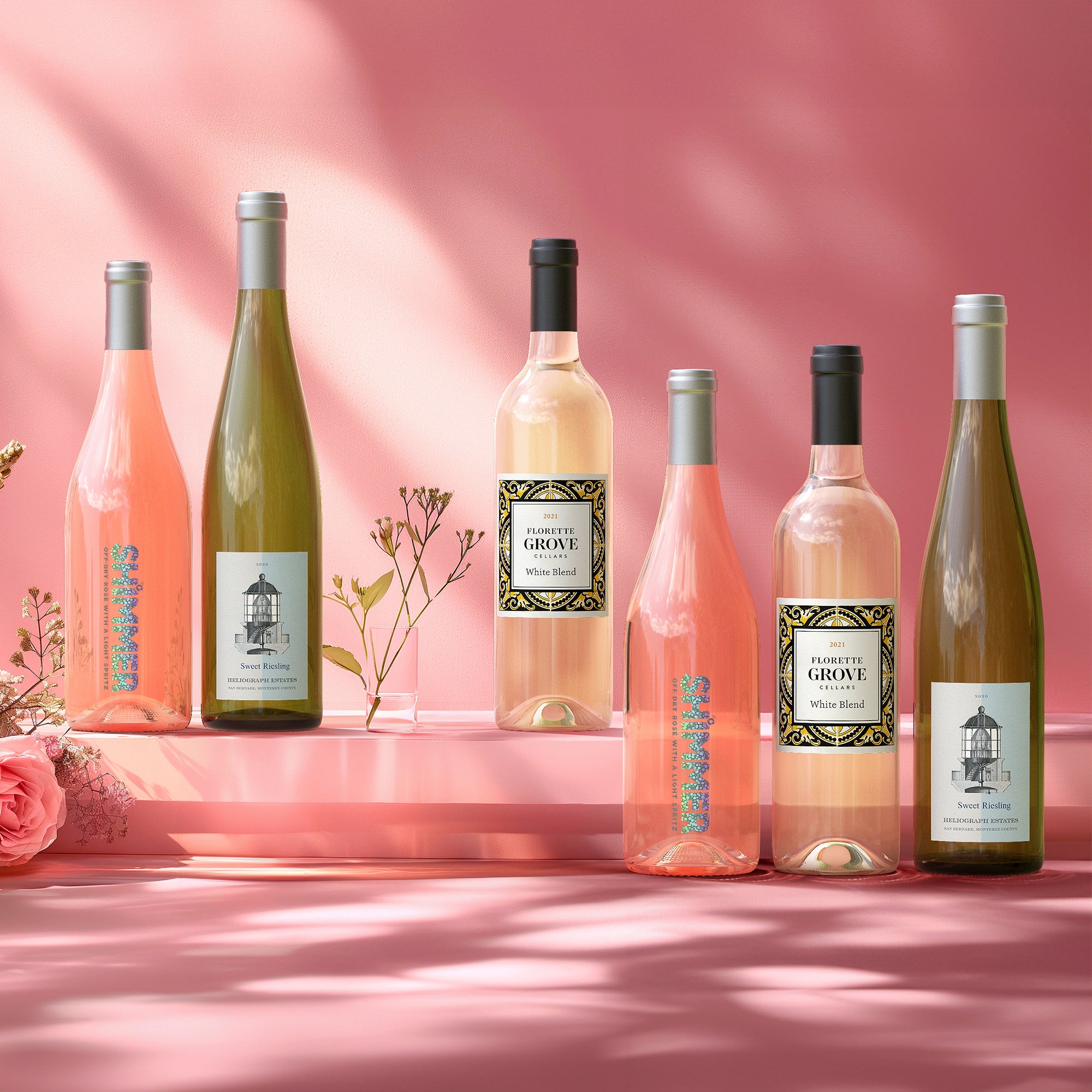 Sweeter-style White & Rosé Collection (6 bottles)
