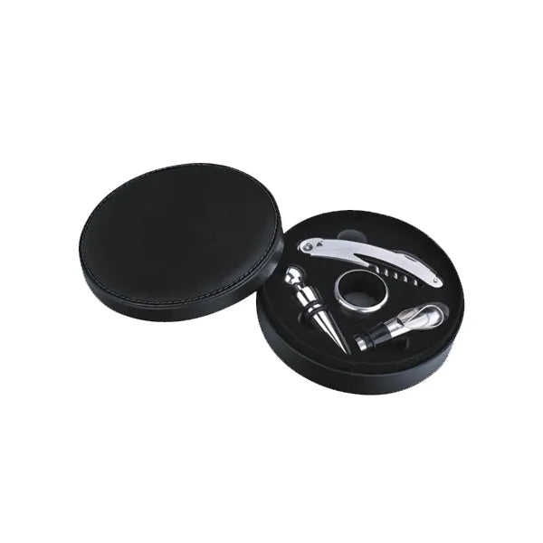 Leather Wine Set