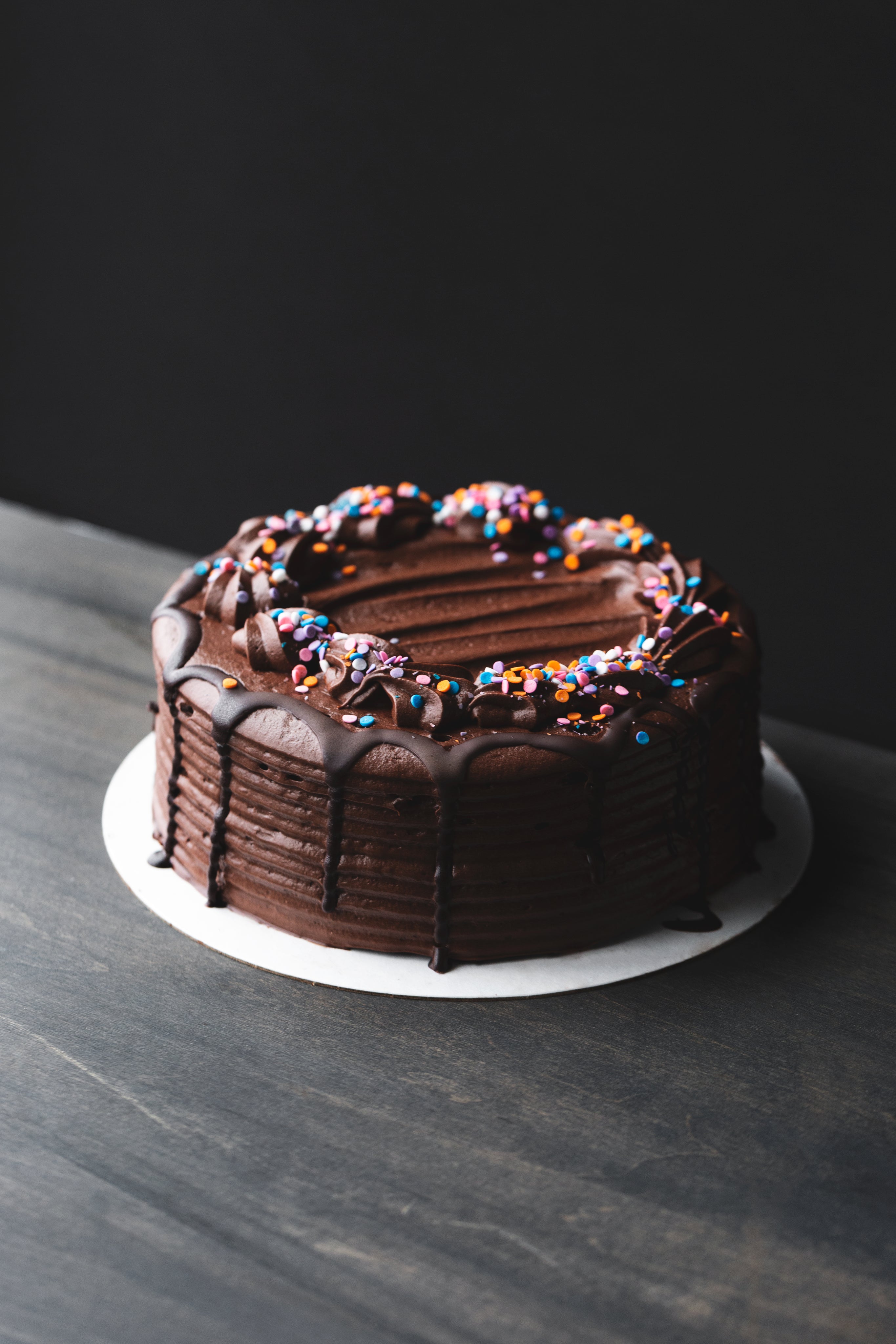 chocolate cake on a plate