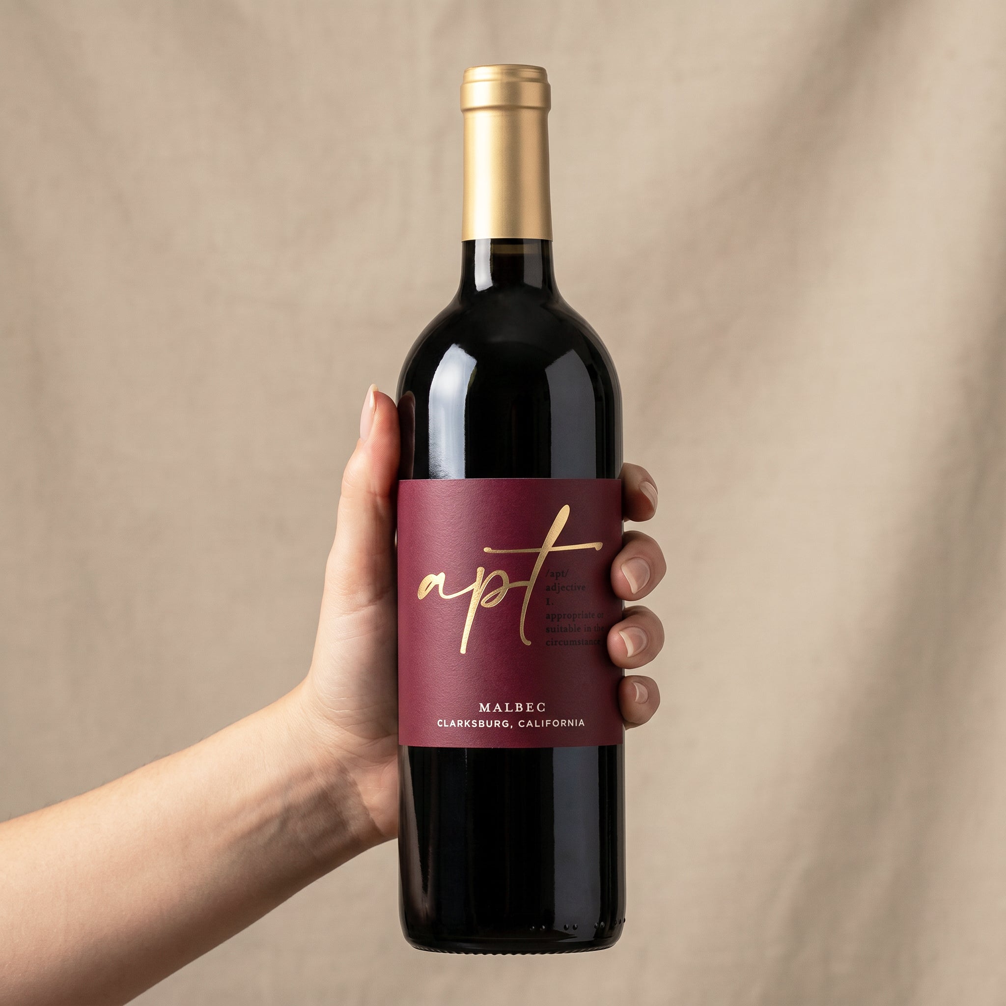 Apt Malbec Clarksburg California Red Wine