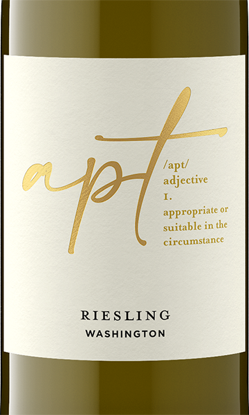 Apt 2024 Riesling Columbia Valley, Washington
