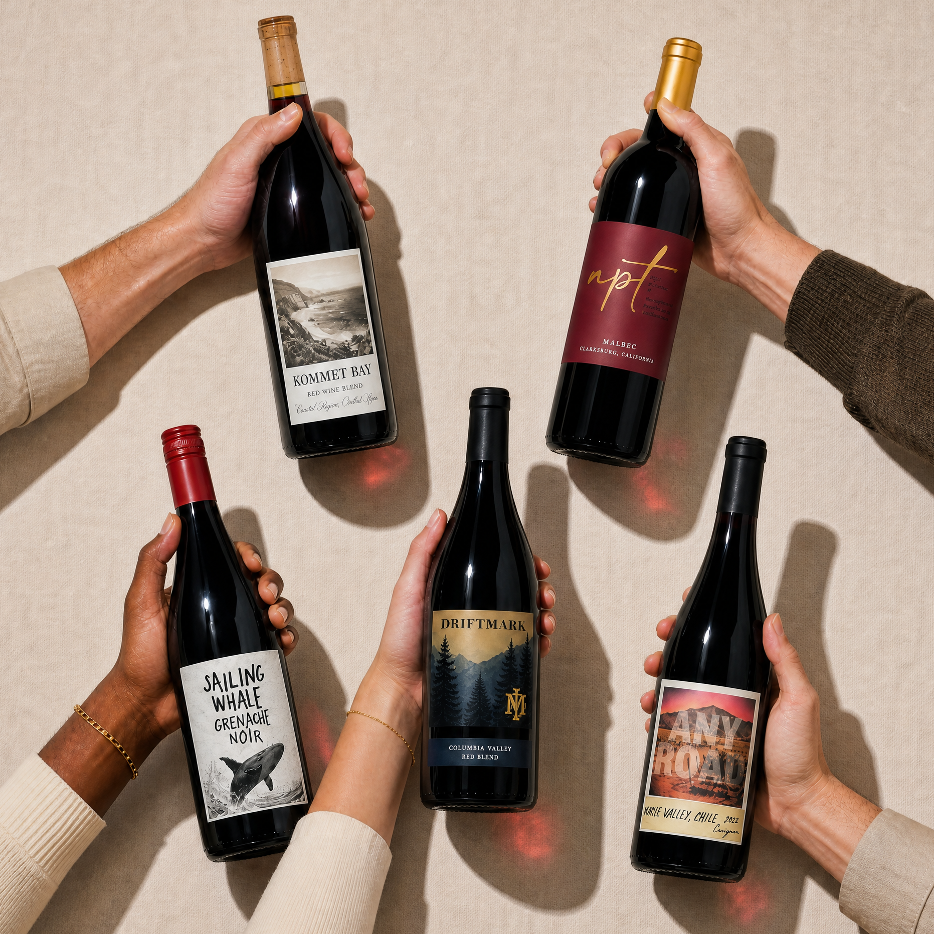 Dry Red Collection (5 bottles)
