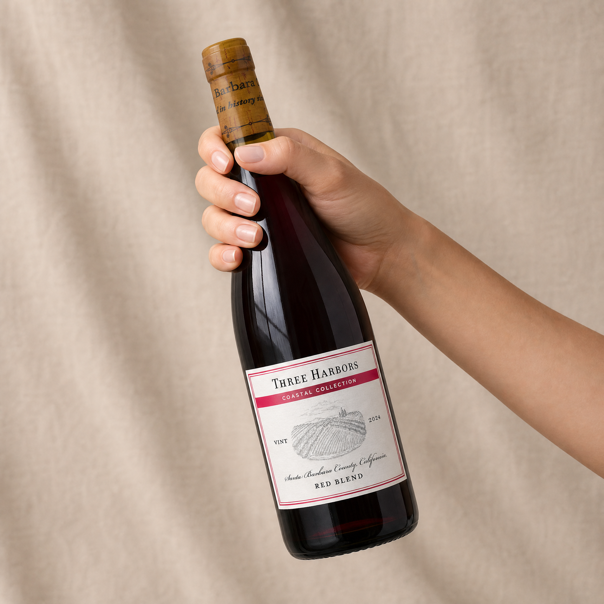 Three Harbors 2024 Petite Sirah–Syrah Blend Santa Barbara County, California